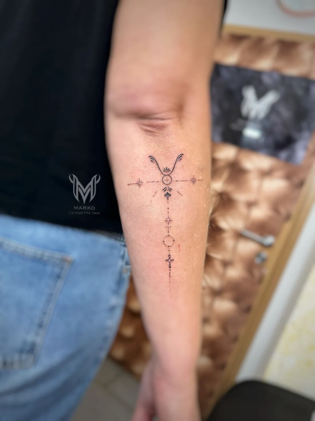 Fine Line — Fine Line Tattoo von Marko