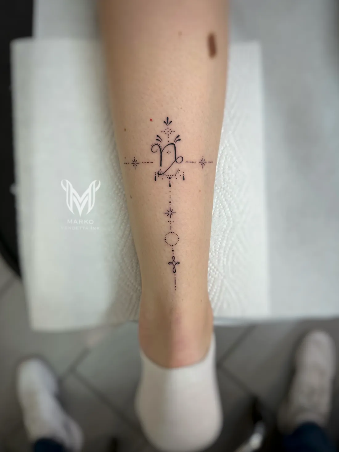 Fine Line — Fine Line Tattoo von Marko